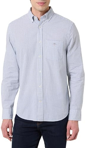 Gant Herren Reg Classic Poplin Micro Check Hemd (1er Pack)