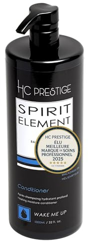 HC Prestige Wake Me Up Feuchtigkeitsspendendes Shampoo, 1000 ml – Pflege für trockenes und geschädigtes Haar ohne Sulfate mit Keratin und Macadamia-Öl – Entwirrung für natürliches Haar – nach Shampoo