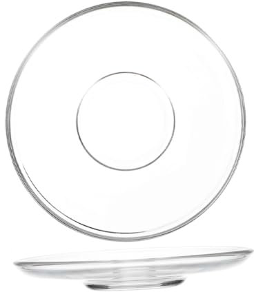 Didiseaon 2pièces Lot De Assiettes Verre Transparent Petites Assiettes De Service Pour Apéritifs Fruits Et Desserts