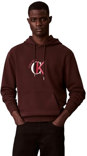Calvin Klein Herren Ls Eu 350terry Graphic Hoodie Lv04re255g Sweatshirts