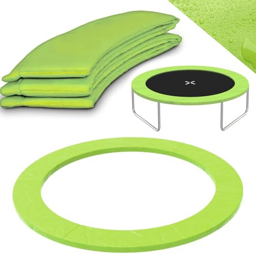 Flanliy Trampolin Randabdeckung 305, Trampolin Umrandung 305, UV-Beständig Reißfest Trampolin Zubehör, PVC-PE für Trampolin-Randschutz (Grün)