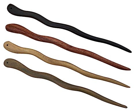 VINTORKY 4piezas Palillos Chinos Para Pelo Horquillas De Madera Accesorios Para Peinar Para Mujeres
