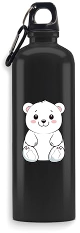 Polar Bear Baby Wild Spirit Animal Water Bottle, Beverage Flask, Travel Bottle, Outdoor Sport Bottle