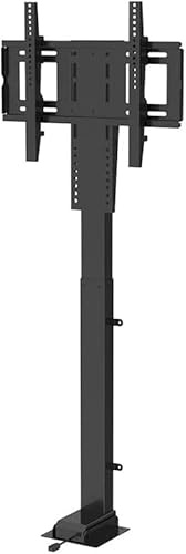 GHHVFEC Soporte Elevador de TV motorizado con Control Remoto, Altura Ajustable de 71 a 161 cm para televisores de 26 a 75 Pulgadas, Soporte Multifuncional para TV