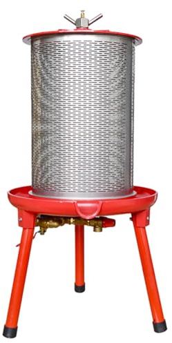P. Lindberg 40-Liter-Hydropress-Obstpresse, Apfelpresse aus Edelstahl