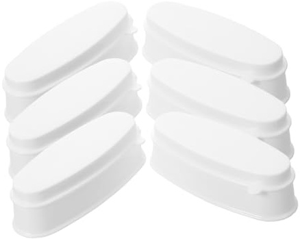 minkissy 6stücke Pulverbehälter für Nageltauchbäder Zubehör für Nail Art Pulverschale für French Manicure Behälter für Nagelkunst Recyclingschale für Dip-pulver Kompaktes Design