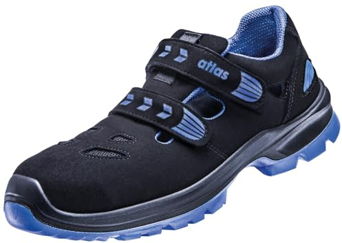 Atlas SL 465 XP Blue ESD Sicherheitschuhe Arbeitsschuhe für Herren und Damen S1P leicht, dynamisch, Aluminiumkappe Weite 10 Größe 35