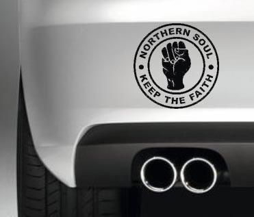 South Coast Stickers Northern Soul Keep The Faith Sticker Funny Bumper Sticker CAR Van 4X4 Window PAINTWORK Decal Euro Laptop Drive