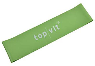 top vit Loops XL Fitnessband aus Latex I Widerstandsbänder für Gymnastik, Fitness, Yoga, Pilates I Gymnastikband in grün (stark), 7,6 x 30 cm