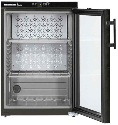 LIEBHERR Wine Cabinet WKb 1812 Vinothek Table Fridge for Wines 1 Temperature Zone 66 Bottles 89 x 60 x 61.3 cm, Black