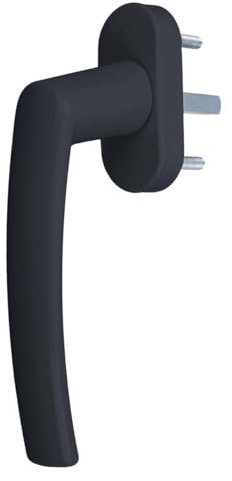 Aluminium Fenstergriff Nevada, Farbe:Grau RAL 7016, Stiftlänge:40mm