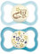 MAM Supreme Night Baby Pacifier, for Sensitive Skin, Patented Nipple, 2 Pack, 6-16 Months, Boy