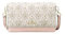 Michael Kors Jet Set Small Logo Smartphone Convertible Crossbody Bag (VAN/SFTPINK EMB), Vanilla/Softpink, Small