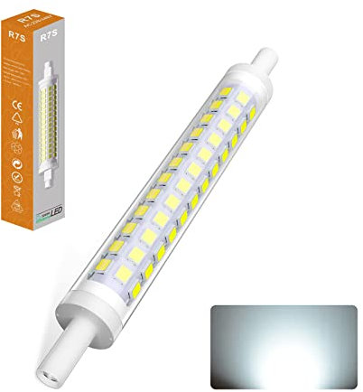 BVCL R7s LED 118mm Birne, dimmbar lampen, 900lm, 9w LED Äquivalente R7s 118mm 70W Halogen lampen, IC konstante Strom Glühbirne Kein Strobe, AC100-230V (Color : Bianco Freddo, Size : 118MM 1pcs)