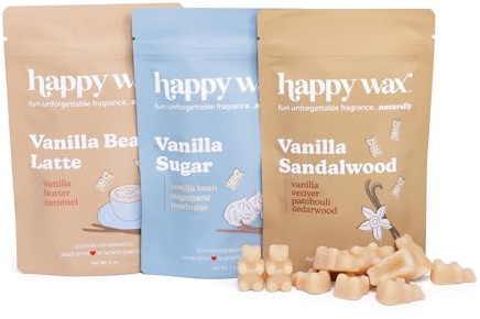 Happy Wax Scented Soy Wax Melts 6oz Variety Pack - Vanilla Lovers Mix