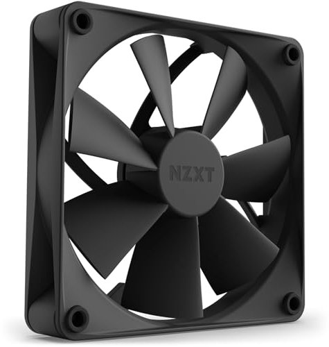 Nzxt F120P Ventilateur Static Pressure - RF-P12SF-B1 - Pression constante - Refroidissement Puissant - Durée de Vie allongée - Ventilateur de 120 mm - Noir
