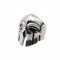 KONFEN Spartan Ring Silber Damen Herren, Totenkopf Verstellbar Offener Ringe, Daumenring Modeschmuck Ringe Zeigefinger Ring Fußringe Silber, Retro Wikinger Schmuck Geschenke für Damen Herren Unisex