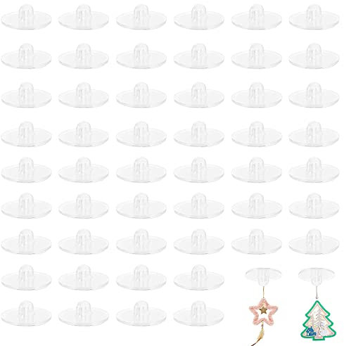 Lot de 50 crochets de plafond autocollants, crochets de suspension en forme de petit disque, crochets à ventouse, crochets de plafond transparents, crochets muraux pour magasin, maison, affiche, mât