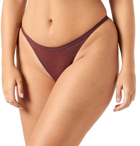 Triumph Damen Triumph Signature Sheer String Briefs, Decadent Chocolate, 38 EU