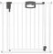 Geuther Türschutzgitter Easylock Plus | Treppenschutzgitter ohne Bohren Breite 128,5-136,5 cm | Türgitter Baby Holz-Metall | Kinderschutzgitter beidseitig öffnend | Kindersicherung Tür | Weiß