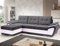 MODERNO Enzo Ecksofa mit Schlaffunktion Sofa Couch L-Form Schlafsofa mit Bettkasten Schlafcouch Wohnlandschaft Moderne Wohnzimmermöbel Eckcouch Steppsofa Grau Weiß