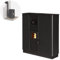 INTERSTOVES - Pack INTERSTOVES Poêle à Granule CORTINA 12 Etanche Concentrique Canalisable + Kit conduit sortie ventouse - Noir