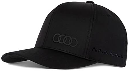 Audi 3132301300 Basecap Tec-Cap Ringe Logo Baseballkappe Kappe, schwarz
