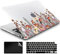AMCJJ Compatible with MacBook Pro 14 Inch Case 2023/2022/2021 Release M3 A2918 A2992/M2 A2779/A2442 M1 Pro Max Chip, Plastic Hard Shell Case & Keyboard Cover & Screen Protector - Floral