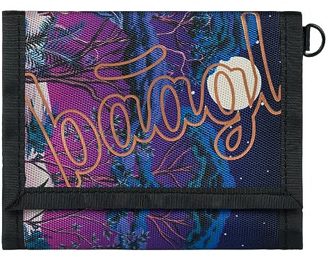 Baagl Geldbeutel Jungen Mädchen Geldbörse Kinder Kleines Portemonnaie Teenager Geldtasche Kinderportmonee (Night)