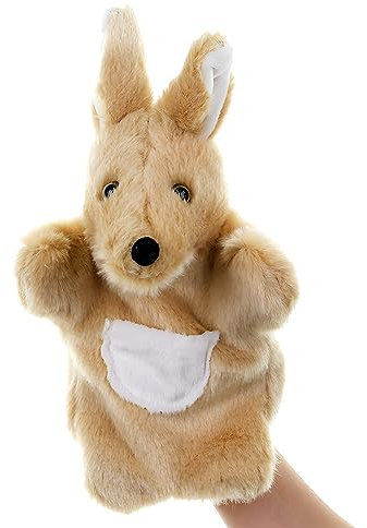 LOMTRATS Hund, Kaninchen, Elefant, Taube, Drache, Ziege, Koala, Panda, Bär, Schaf, Kuh, Handpuppen, Plüschtiere, Spielzeug für fantasievolles Rollenspiel, Geschichtenerzählen, Geschenke für Kinder