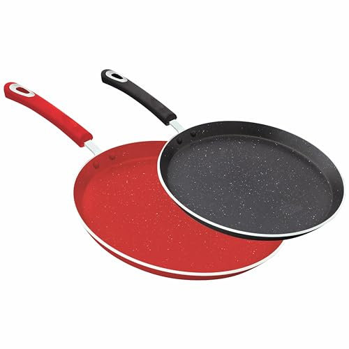 Non-Stick Heavy Deep Tawa-Dosa Tawa Roti Pan Tawa-Marble Coating Chapati Tawa (30 cm)