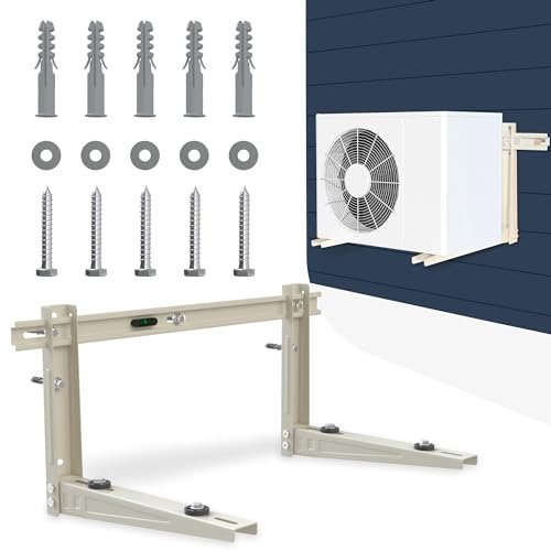 WEETALL Mini-Split-Wandhalterung, für 7000–12000 BTU Universal Ductless Klimaanlagen, Wärmepumpen, Kompressoren & HVAC-Systeme, robuste Outdoor-Wandhalterung, max. 180 kg Kapazität