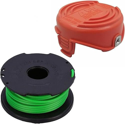 LegendTech Líneas de carretes de recortadora y cubiertas de tapa de carrete naranja para desbrozadora GL7033 GL9035