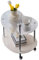 UZSPAC Beistelltisch Mit Rollen, Mit Stauraum, Leicht Zusammenzubauen, DREI Farben, Wolkenform, Acryl, für Schlafzimmer, Wohnzimmer, Kleine Räume (Color : White)