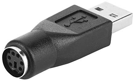 GENERIC Ezondeal USB to 1PS/2 Adapter, 2pcs USB 2.0 A Male to PS/2 Female Adapters Converter Connector for PC Computer Keyboard Mouse, BLACK