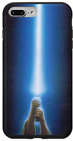 Hülle für iPhone 7 Plus/8 Plus Star Wars Luke Skywalker blaues Lichtschwert schwarz