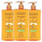EVOLUDERM - Gel Douche Soyeux Huile Précieuse - 1000 ml - 96% d’Origine Naturelle - Végan - Fabrication Française - Lot de 3 x 1000 ml