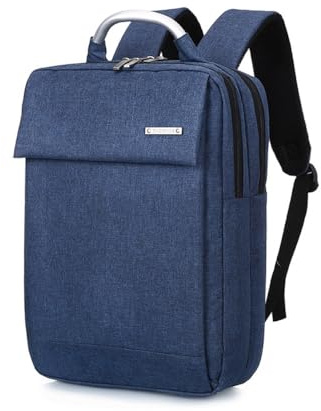 Cicilin Zaino per computer portatile da 15,6, multifunzionale, convertibile, per uomini e donne, impermeabile, ideale per lavoro, scuola, viaggi, Blu, L