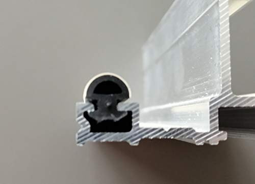 Pilzdichtung P-2 untere Ersatzdichtung für Stegplatten-Profile Carport Wintergarten Terrassenüberdachung EPDM UV-beständig (45 m Rolle)