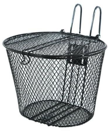 Dickly Bike Basket with Lid Black for Adult Bikes Mountain Road Bike Accessories