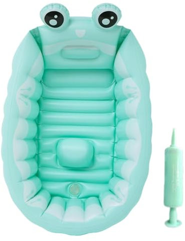 Teksome Vasca da bagno gonfiabile per bambini, Lavabo doccia pieghevole spesso per bambini, Lavabo doccia pieghevole per ragazzi e ragazze, casa e viaggi, di età compresa tra 0 e 8 anni