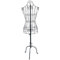 Schneiderpuppe Model,Schaufensterpuppe Dress Form 140-160cm Höhenverstellbar,Hochzeitsrahmen Eisen Kleiderständer,Retro-Design Modell halber Länge,Prinzessinnen-Rockhalter Schneiderei Kleidung Shop