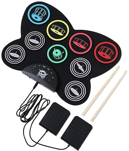 VICASKY 1set Batteria Portatile Per Elettronici Altoparlanti e Jack Per Cuffie Strumento Per Insegnamento e Divertimento Per Adulti e