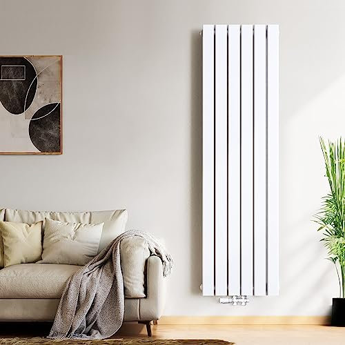 Radiateurs de Salle de Bain Radiateur Design Plat 1800 x 460mm Radiateur Plat Connexion Intermédiaire Radiateur Mural Monocouche Blanc Radiateur 948 Watt
