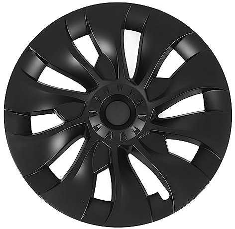 18-Zoll-Radnaben-Vollwickel-Felgenabdeckung, Zierschutz, Wirbelwind-Stil, Kirschblütenmodell für 2017–2023, 4 Stück, aus Hochwertigem ABS (glänzend schwarz)