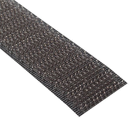 KLEBESHOP24 Cinta de gancho autoadhesiva, hook tape, cinta macho/marrón, 20 mm x 3 m