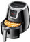 Iskra Heißluftfritteuse klein | 3.2L Airfryer | Touchscreen mit 8 Programmen | Gesunde Fritteuse ohne Öl | Antihaftbeschichtung & spülmaschinenfest | 1500 Watt | Für 1-4 Personen