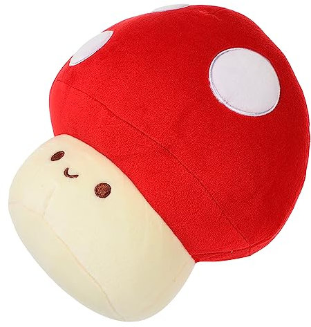 VICASKY Plüsch-Mushroom-Pendant Kissen Weiche Kuschelige Deko Für Schlafzimmer Wohnzimmer Und Auto Als Umarmungskissen Und Fotorequisit