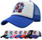 Enwokran Baseballkappe Quirky Bizarre Stickerei Hüte Unisex Hip Hop Trucker Caps Schaumstoff Front Mesh Zurück Verstellbare Snapback Sonnenschutz Hüte Baseball Cap (Blau)