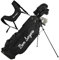 Ben Sayers M8 13-Piece Golf Package Set | Complete Mens Set | Full 12 Clubs Graphite/Steel Shafts with Stand Bag | Driver, Woods, Hybrids, Irons, Wedges & Putter (Right Hand +1inch - Black/Grey)